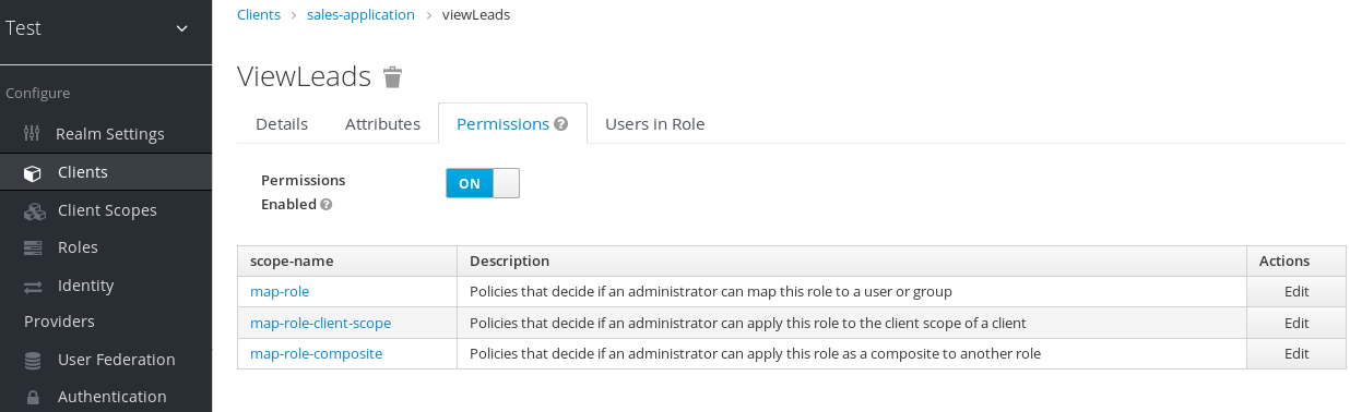 fine grain view leads permissions