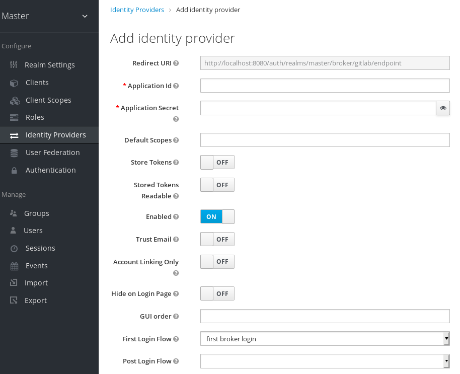 gitlab add identity provider