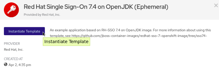 instantiate template