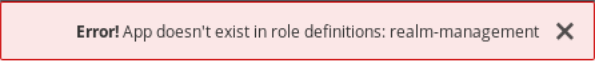 Example of Possible Error Message when Performing Partial Import from Previously Exported JSON File