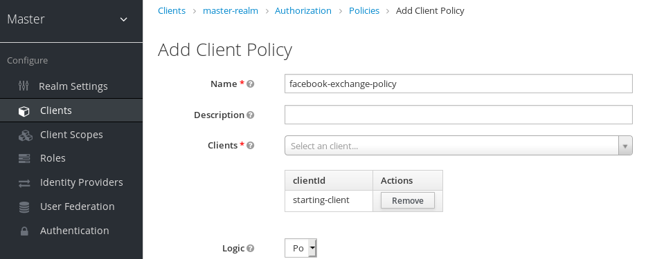 Client Policy Creation