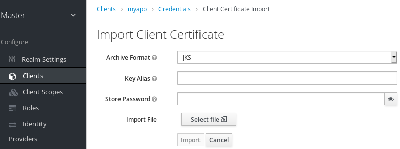 Import Certificate