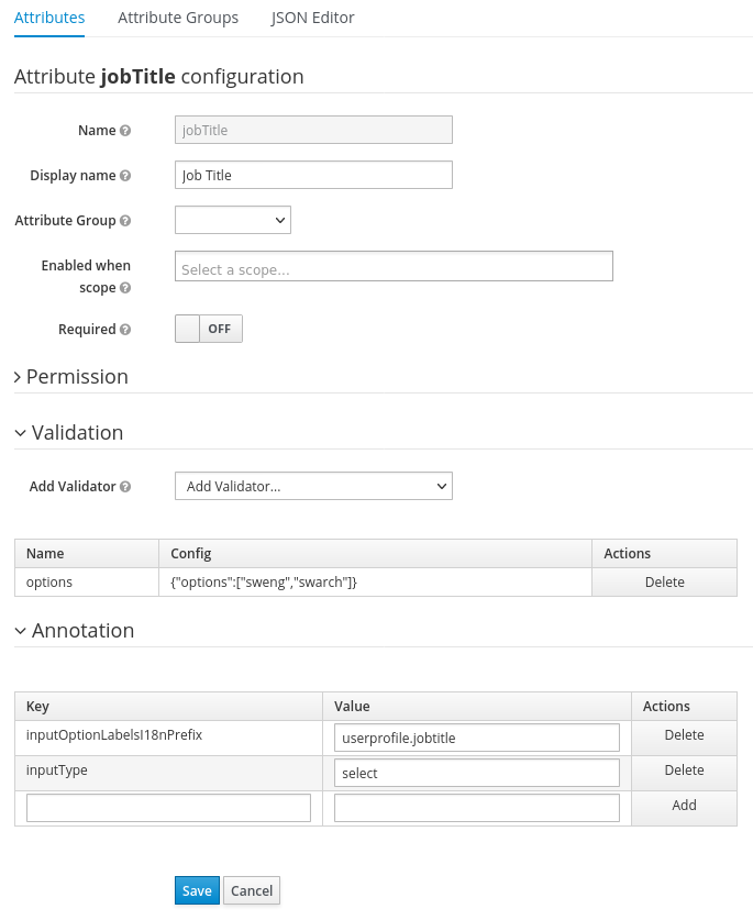 user profile select options simple i18n