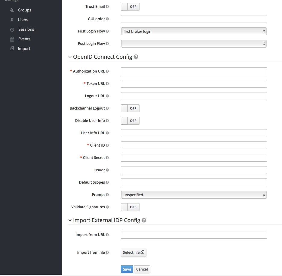 oidc add identity provider