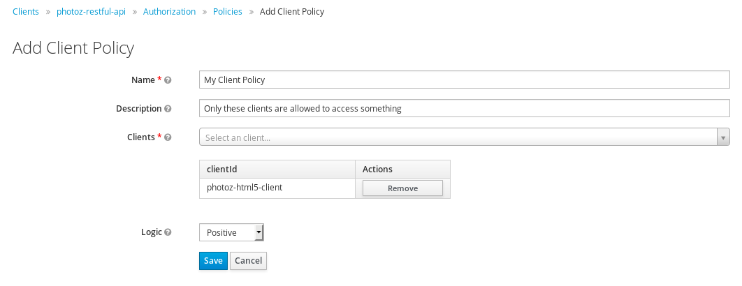 Add Client-Based Policy