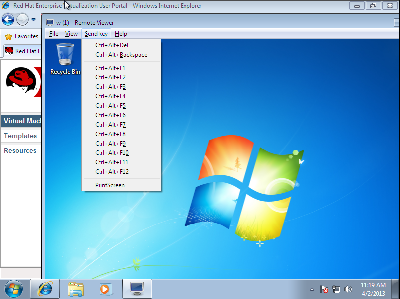 redhat remote desktop from windows