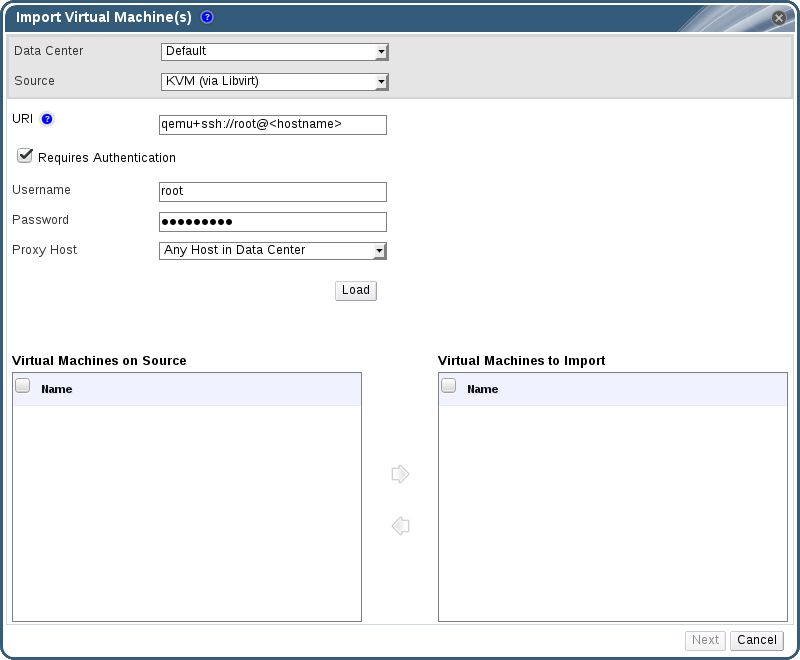 keys ssh 6 redhat generate and Importing Templates 4.0 Red Virtual Red Machines  Exporting Virtualization Hat  6.12. and