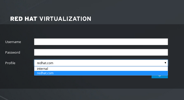 The Administration Portal Login Page