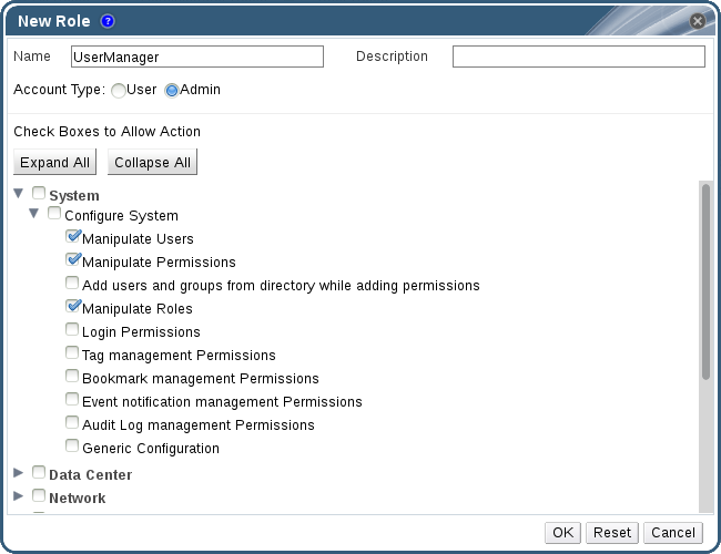 UserManager 사용자 정의 역할