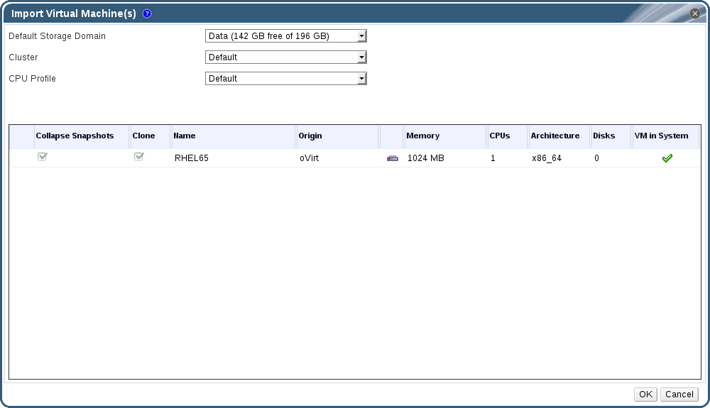 Import Virtual Machine