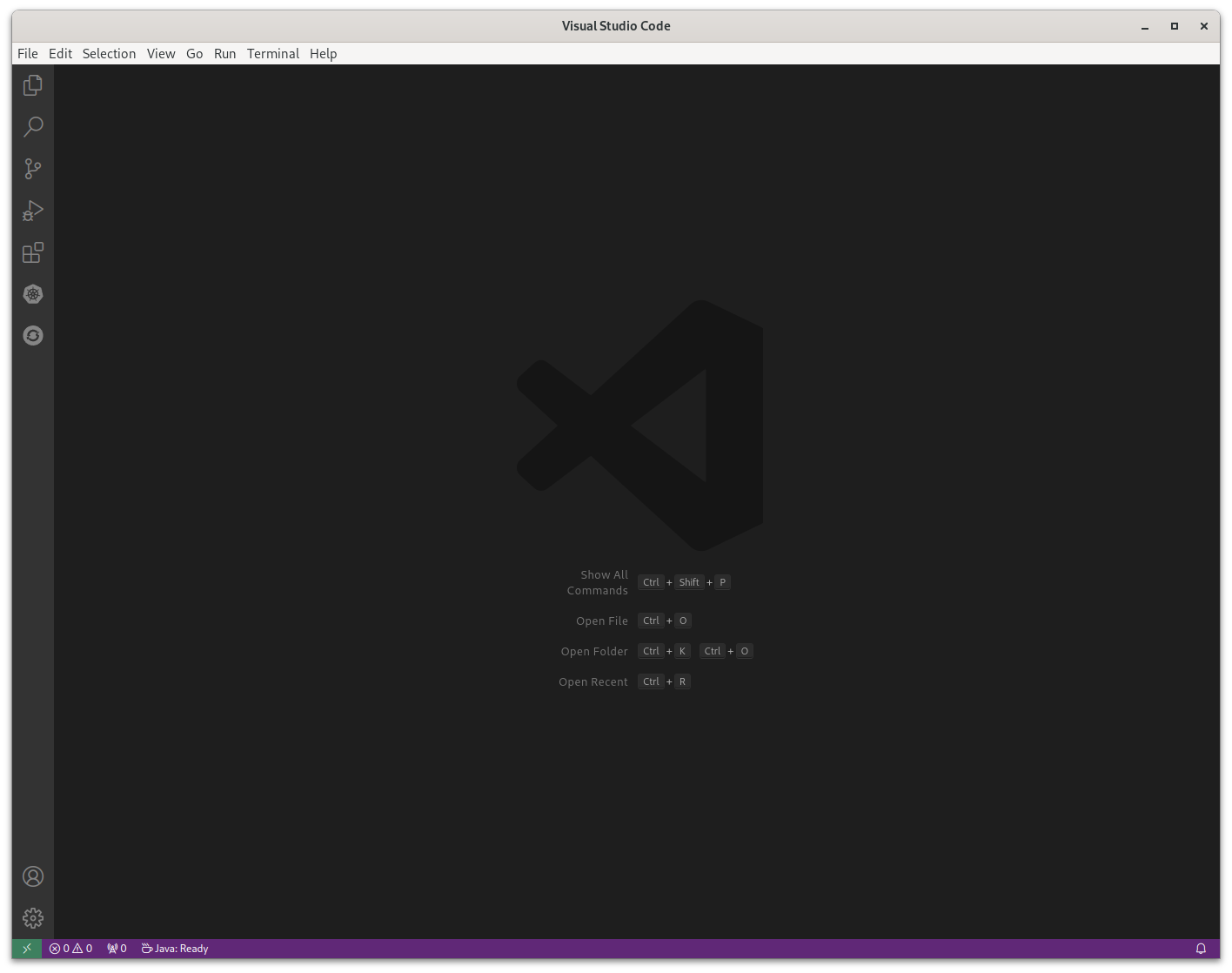 empty vscode