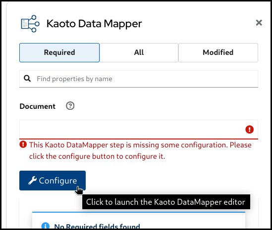 datamapper configure button