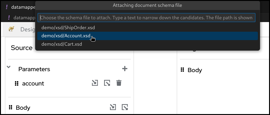 datamapper select schema