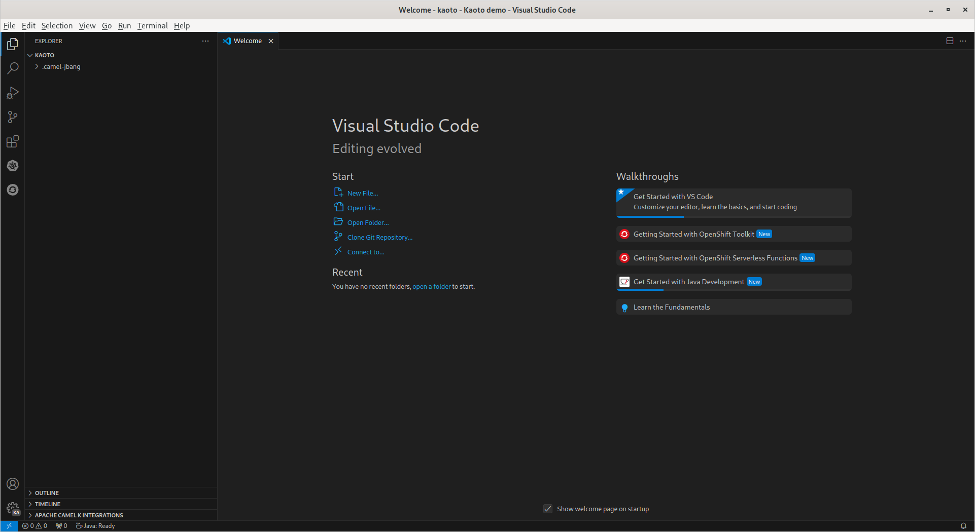 vscode の起動