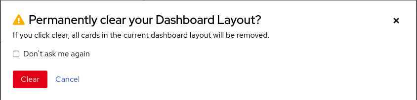 Creating a new dashboard layout by using a template