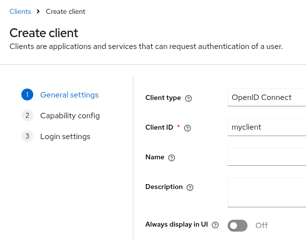 クライアントの追加