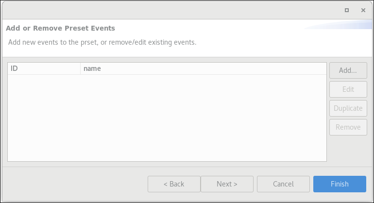 jmc add remove preset events
